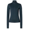 Miniatyrbillede 1 af 2: Super.natural Arctic230 Halv Lynlås Langærmet T-shirt Blå XL Kvinde