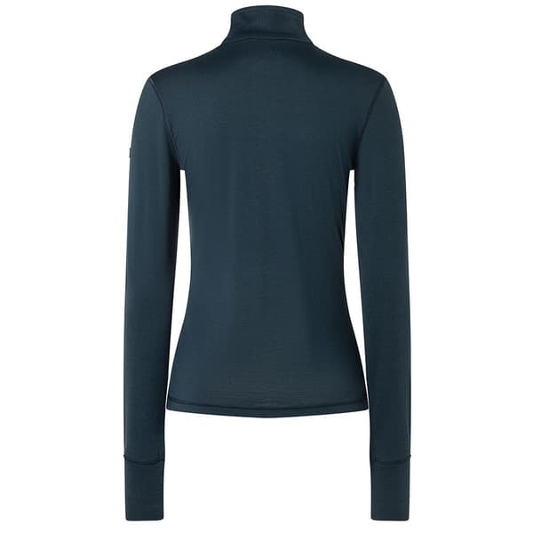 Super.natural Arctic230 Halv Lynlås Langærmet T-shirt Blå 2XL Kvinde