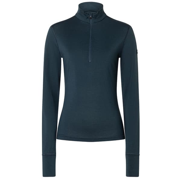 Super.natural Arctic230 Halv Lynlås Langærmet T-shirt Blå 2XL Kvinde