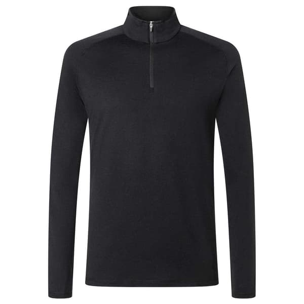 Super.natural Arctic230 Halv Dragkedja Långärmad T-shirt Svart S Man