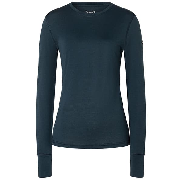 Super.natural Arctic230 T-shirt Med Lange ærmer Blå S Kvinde