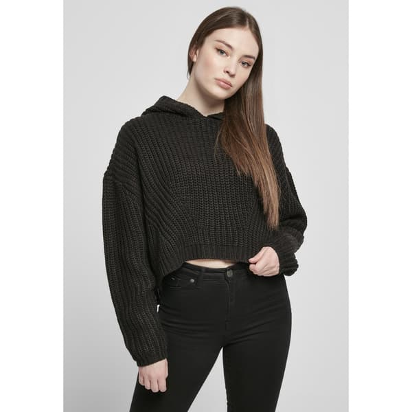 Urban Classics Oversized Sweatshirt Sort 4XL Kvinde