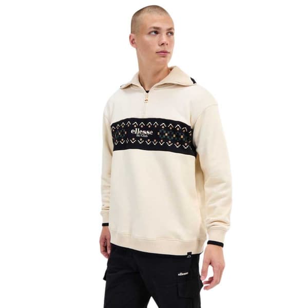 Ellesse Sheridan Tröja Med Halv Dragkedja Beige S Man