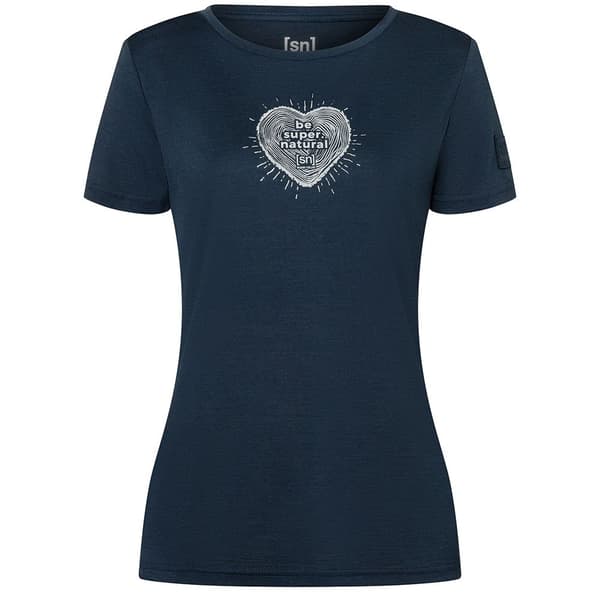 Super.natural Bio Heartwood T-shirt Med Korta ärmar Blå XL Kvinna
