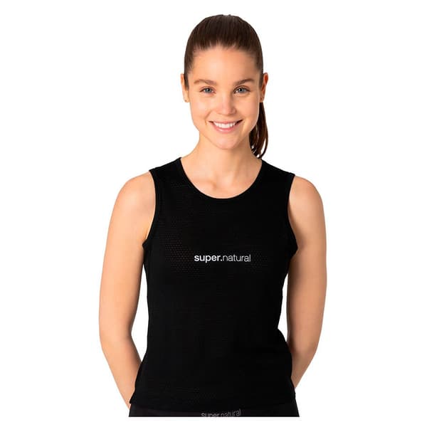 Super.natural Grava Under ærmeløs T-shirt Sort XL Kvinde