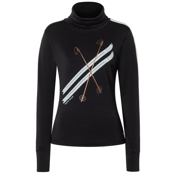 Super.natural Kryssede Ski Collegepaita Musta XL Nainen