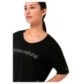 Miniatyrbillede 3 af 3: Super.natural Liquid Flow T-shirt Med Korte ærmer Sort M Kvinde