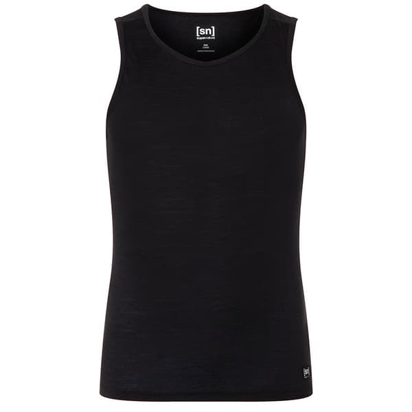 Super.natural Sierra140 ärmlös T-shirt Svart S Man