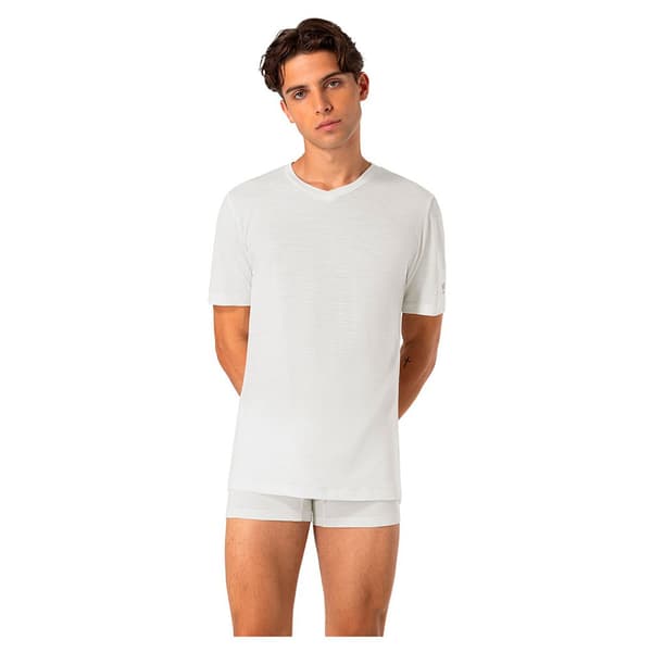 Super.natural Sierra140 V Neck T-shirt Med Korta ärmar Vit 3XL Man