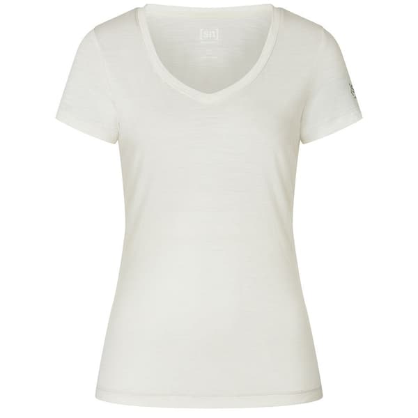 Super.natural Sierra140 V Neck T-shirt Med Korta ärmar Vit L Kvinna