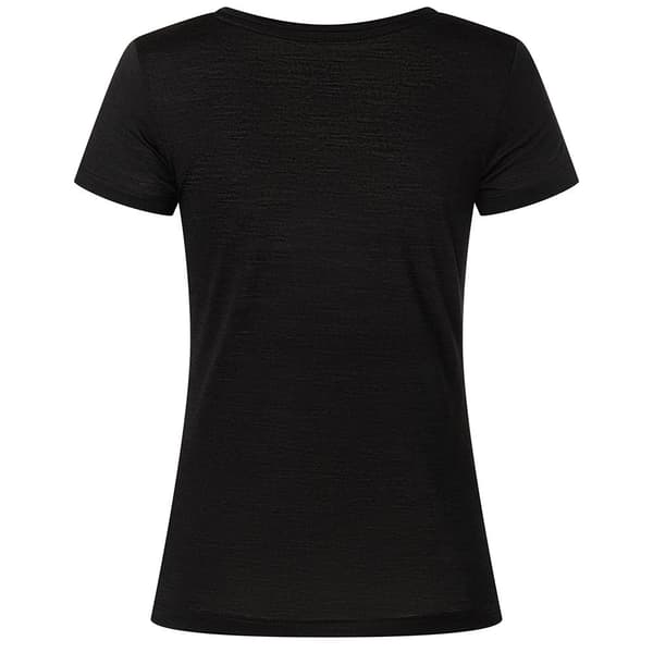Super.natural Sierra140 V Neck T-shirt Med Korte ærmer Sort M Kvinde