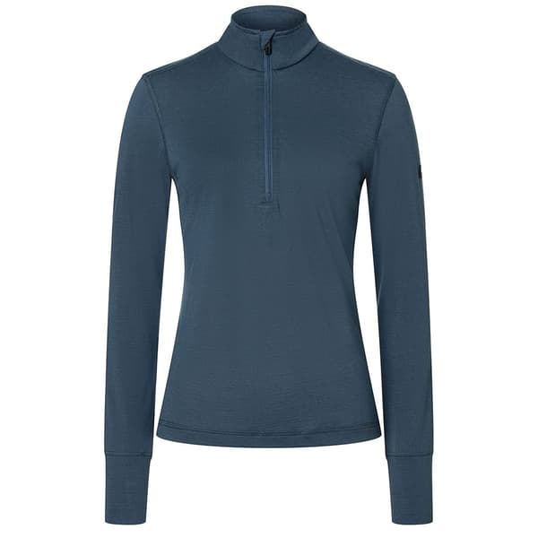 Super.natural Tundra175 Halv Lynlås Langærmet T-shirt Blå XL Kvinde