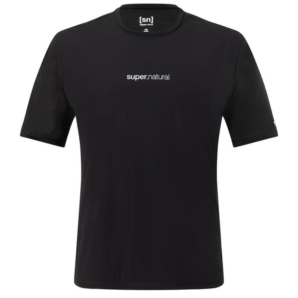Super.natural Windbreaker T-shirt Med Korte ærmer Sort S Mand