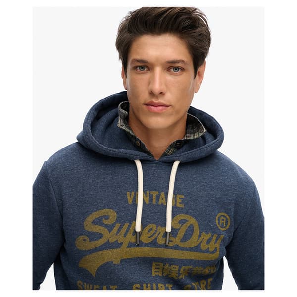 Superdry Classic Vl Graphic Huppari Sininen 2XL Mies
