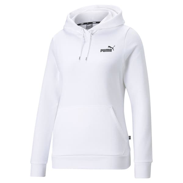 Puma Essentials Small Logo Fl Tröja Vit L Kvinna