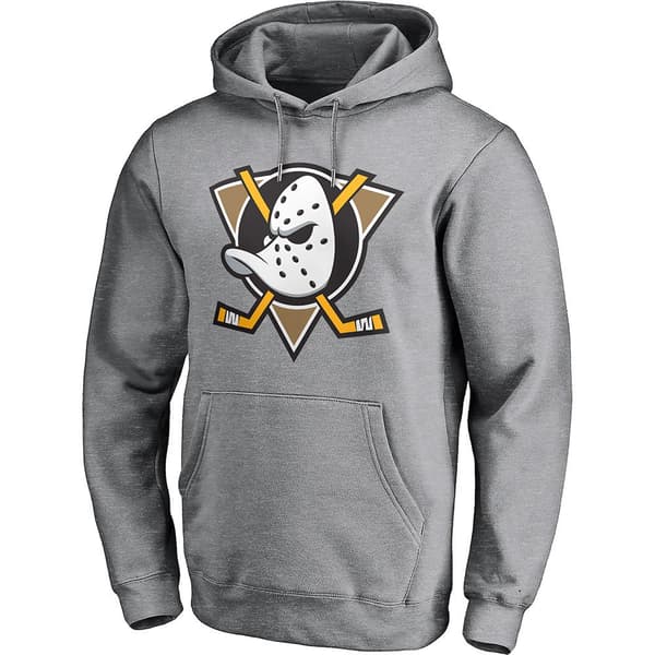 Fanatics Anaheim Ducks Value Essentials Tröja Med Huva Grå 2XL Man