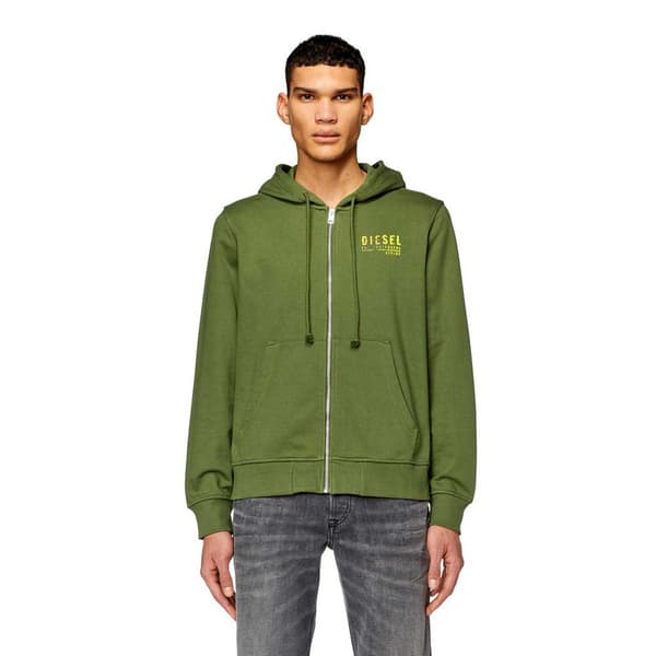 Diesel Ginn K11 Sweatshirt Med Lynlås Grøn S Mand