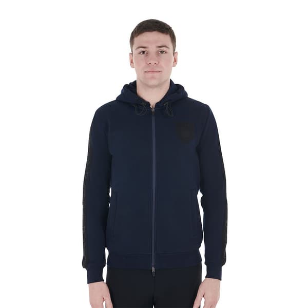 Equestro Inside Fleece Sweatshirt Med Dragkedja Blå XS Man