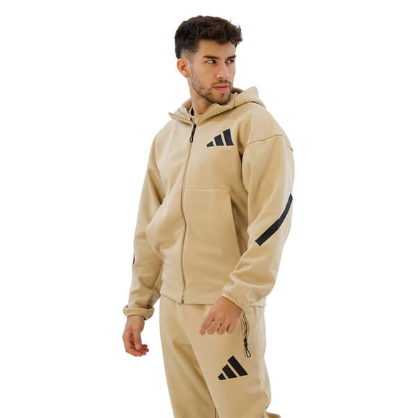 Adidas New Z.n.e Sweatshirt Med Lynlås Beige M / Regular Mand