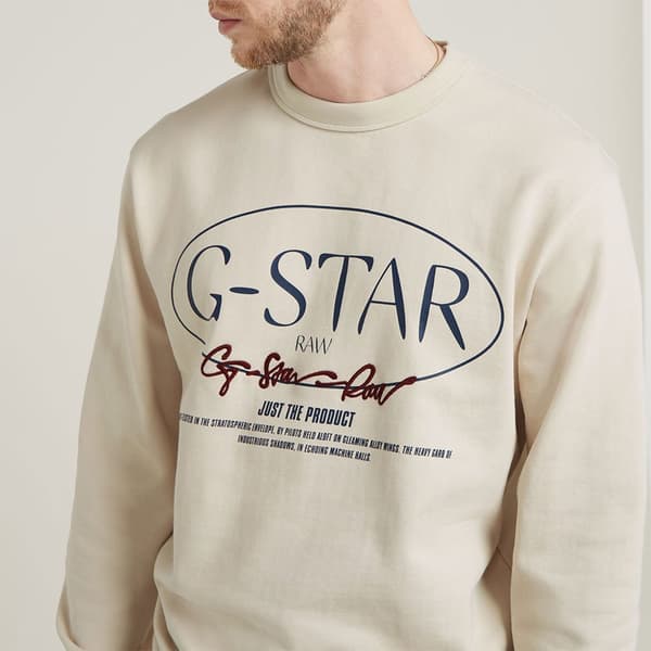 G-star Circle Tröja Beige L Man