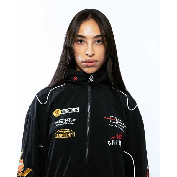 Grimey The Lower Depths Sweatshirt Med Lynlås Sort XS Mand