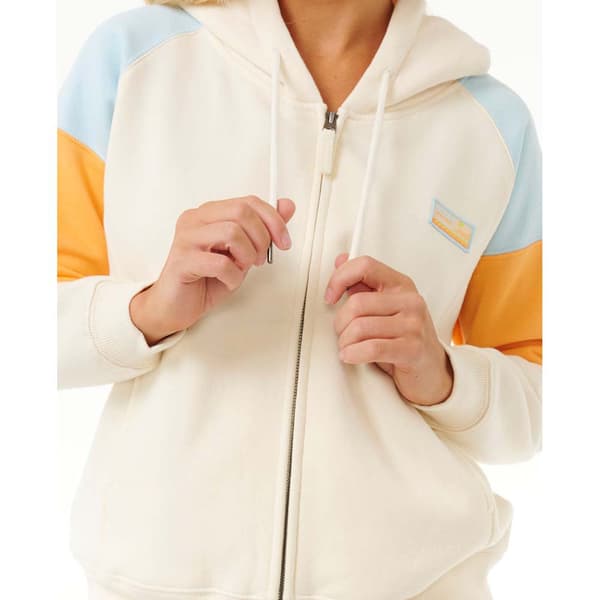 Rip Curl Galicia Full Sweatshirt Med Dragkedja Beige S Kvinna