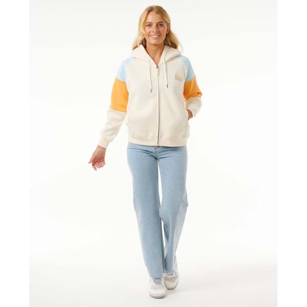 Rip Curl Galicia Full Sweatshirt Med Dragkedja Beige S Kvinna