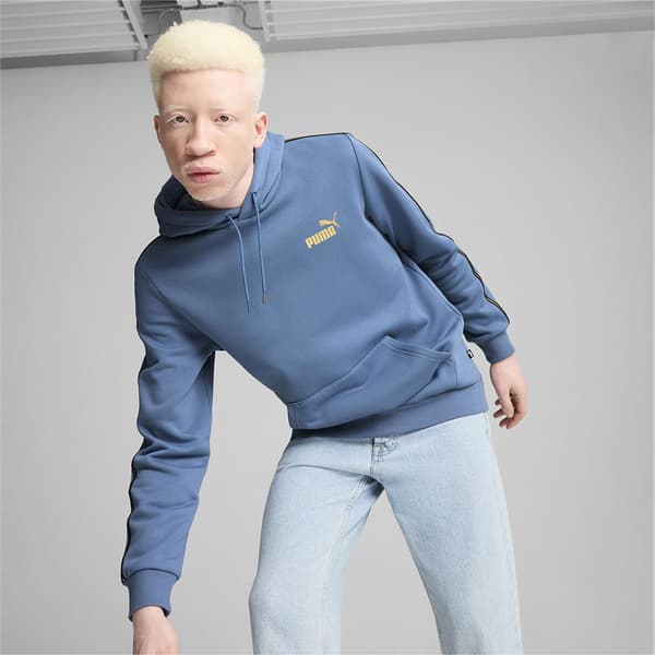 Puma Ess Tape Minimal Gold Huvtröja Blå L Man