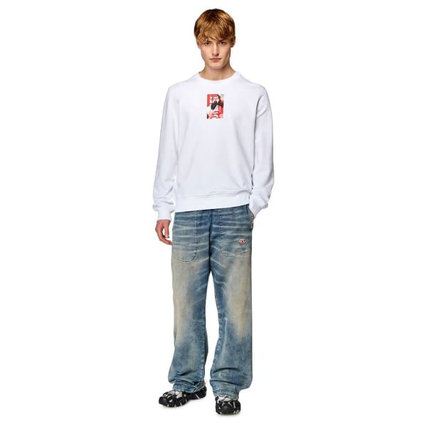 Diesel Ginn N1 Sweatshirt Hvid S Mand