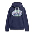 Miniatyrbild 2 av 4: Superdry Gasoline Workwear Graphic Tröja Med Huva Blå XL Man