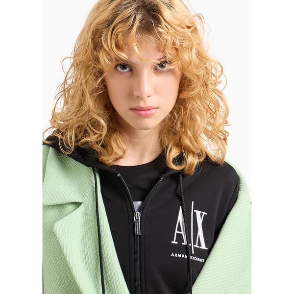 Armani Exchange 8nym22_yj68z Sweatshirt Med Dragkedja Svart XS Kvinna