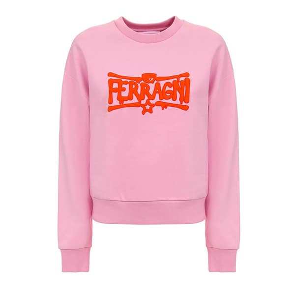 Chiara Ferragni 75cbik06 Tröja Rosa L Kvinna
