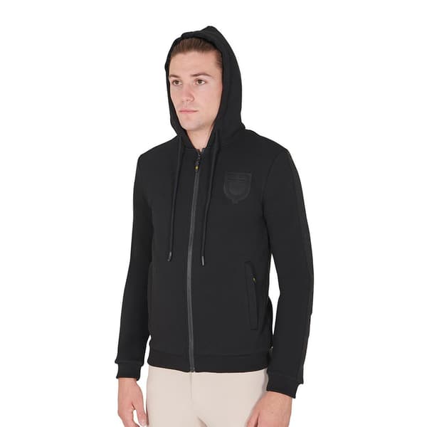 Equestro Inside Fleece Sweatshirt Med Dragkedja Svart L Man