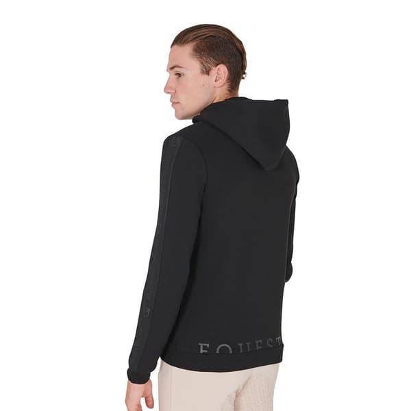 Equestro Inside Fleece Sweatshirt Med Dragkedja Svart L Man