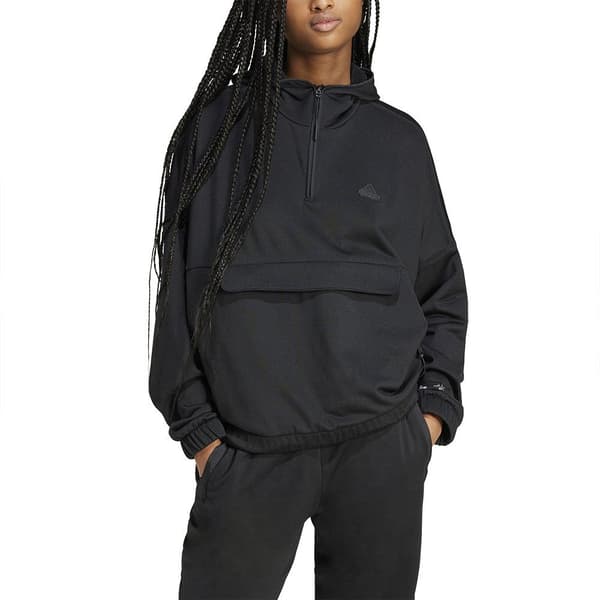 Adidas City Escape Fleece Hættetrøje Sort M Kvinde
