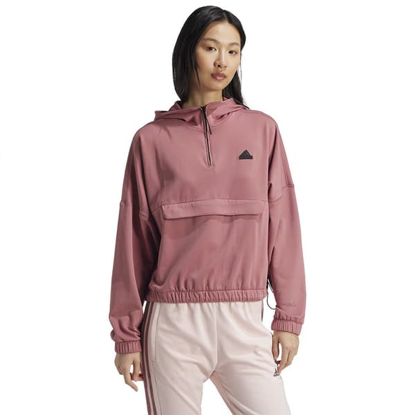 Adidas City Escape Fleece Tröja Rosa M Kvinna