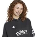 Miniatyrbillede 4 af 5: Adidas Tiro Cut 3 Stripes Fleece Sweatshirt Sort S / Regular Kvinde