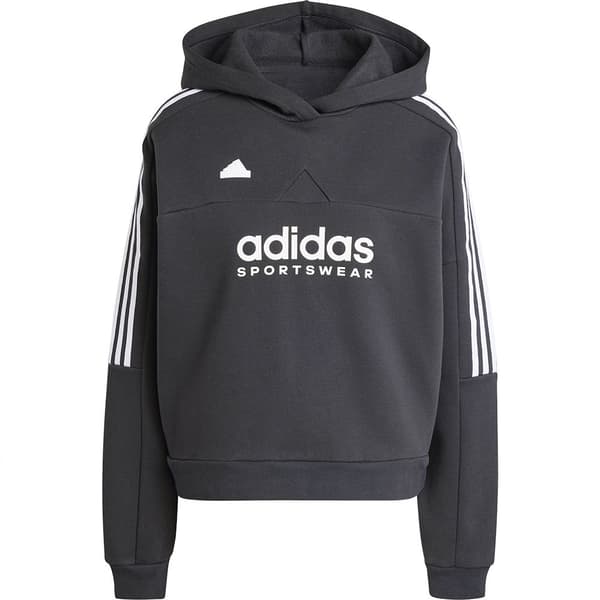 Adidas Tiro Cut 3 Stripes Fleece Tröja Svart M / Regular Kvinna