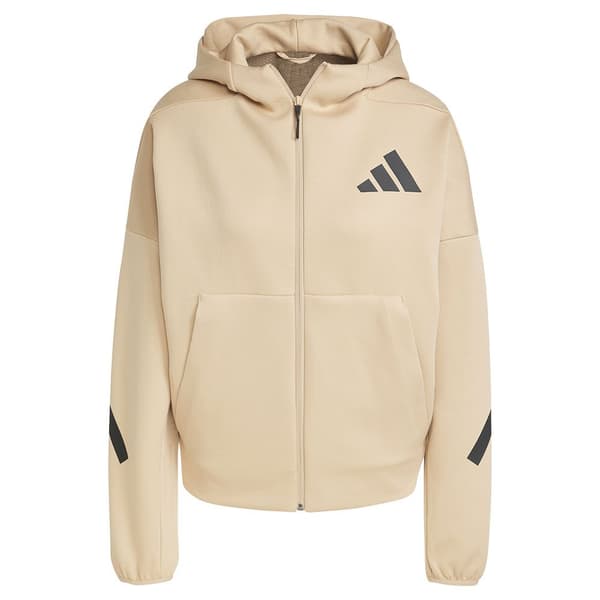 Adidas Z.n.e Sweatshirt Med Lynlås Beige S / Regular Kvinde