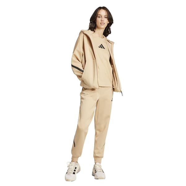 Adidas Z.n.e Sweatshirt Med Lynlås Beige S / Regular Kvinde