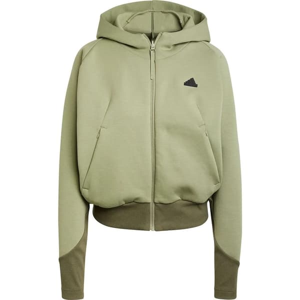 Adidas Z.n.e Kokovetoketjullinen Collegepaita Vihreä M / Regular Nainen