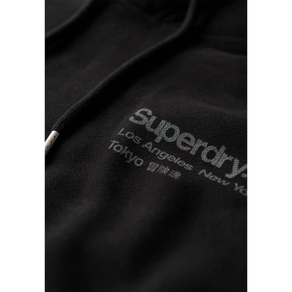 Superdry Core Logo City Loose Huvtröja Svart L Man