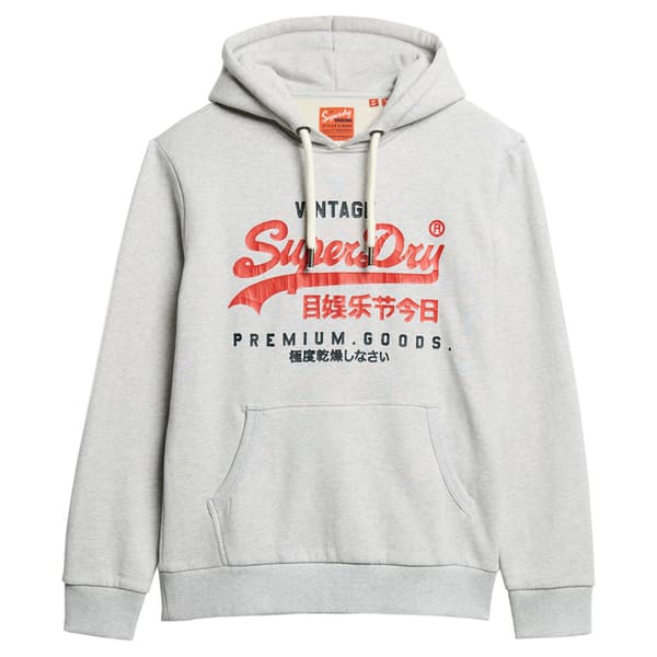 Superdry Duo Vintage Logo Huvtröja Grå 2XL Man