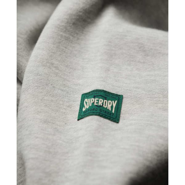Superdry Embroidere Script Graphic Huvtröja Grå XL Man
