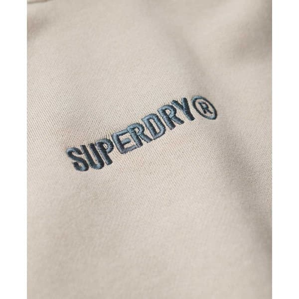 Superdry Micro Logo Graphic Loose Huvtröja Beige XL Man