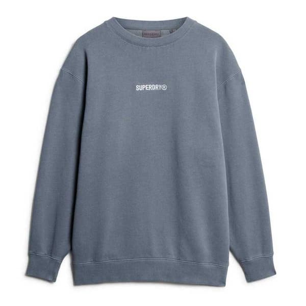 Superdry Micro Logo Graphic Loose Tröja Blå XL Man