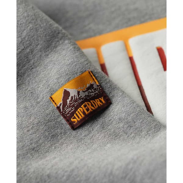 Superdry Retro Stripe Logo Huvtröja Grå XL Man