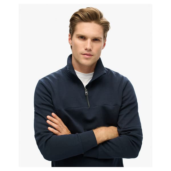 Superdry Tech Tröja Med Halv Dragkedja Blå L Man