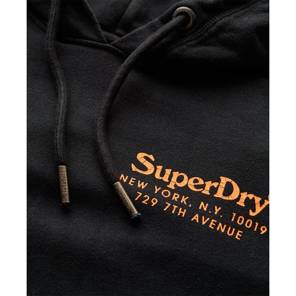 Superdry Tonal Venue Logo Huvtröja Svart L Man