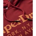 Miniatyrbild 3 av 3: Superdry Tonal Venue Logo Huvtröja Röd L Man